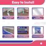 Easy installation guide for assembling a Custom Tension Fabric Display using snap-lock aluminum tubes.