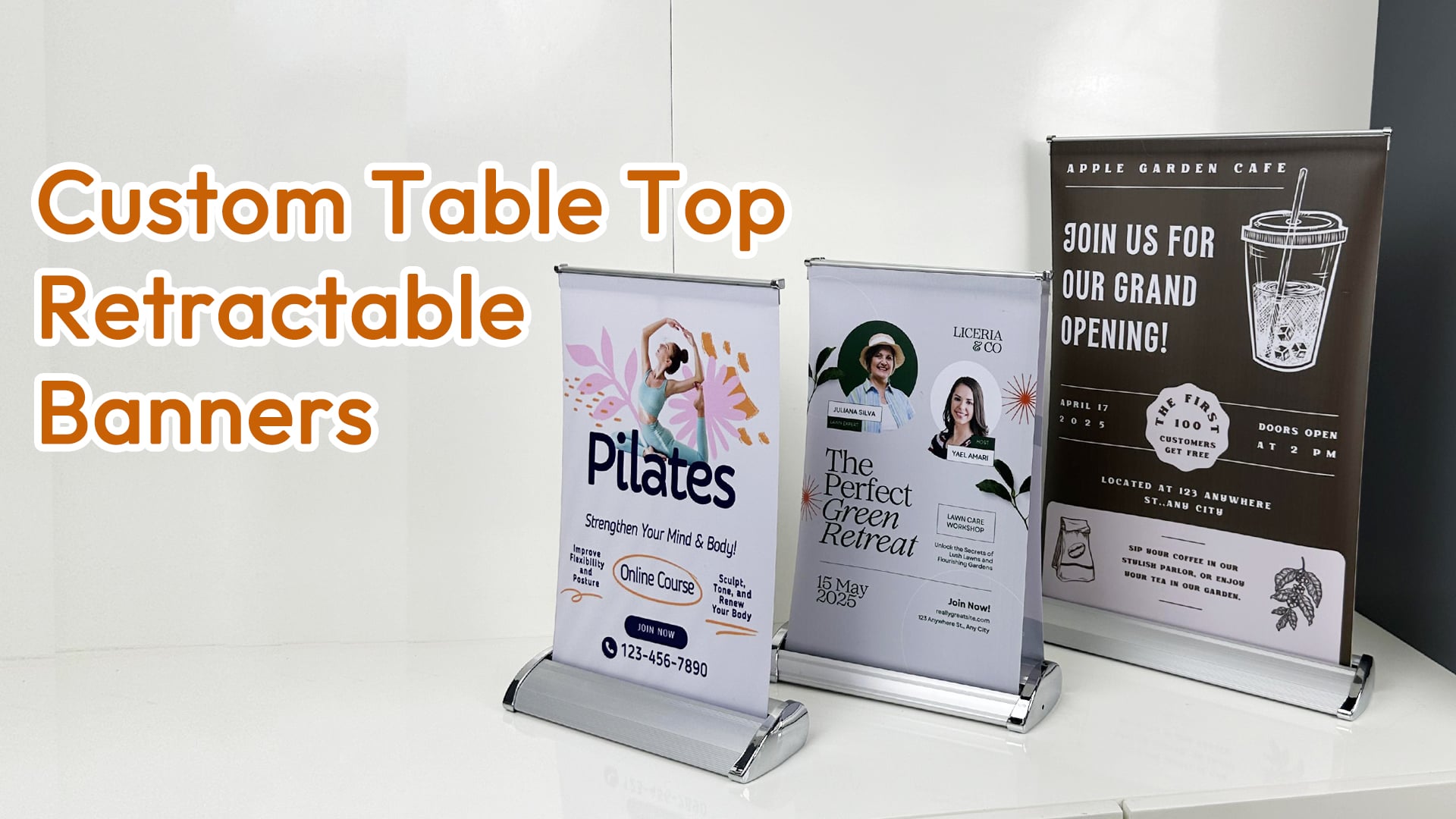 Table Top Retractable Banners