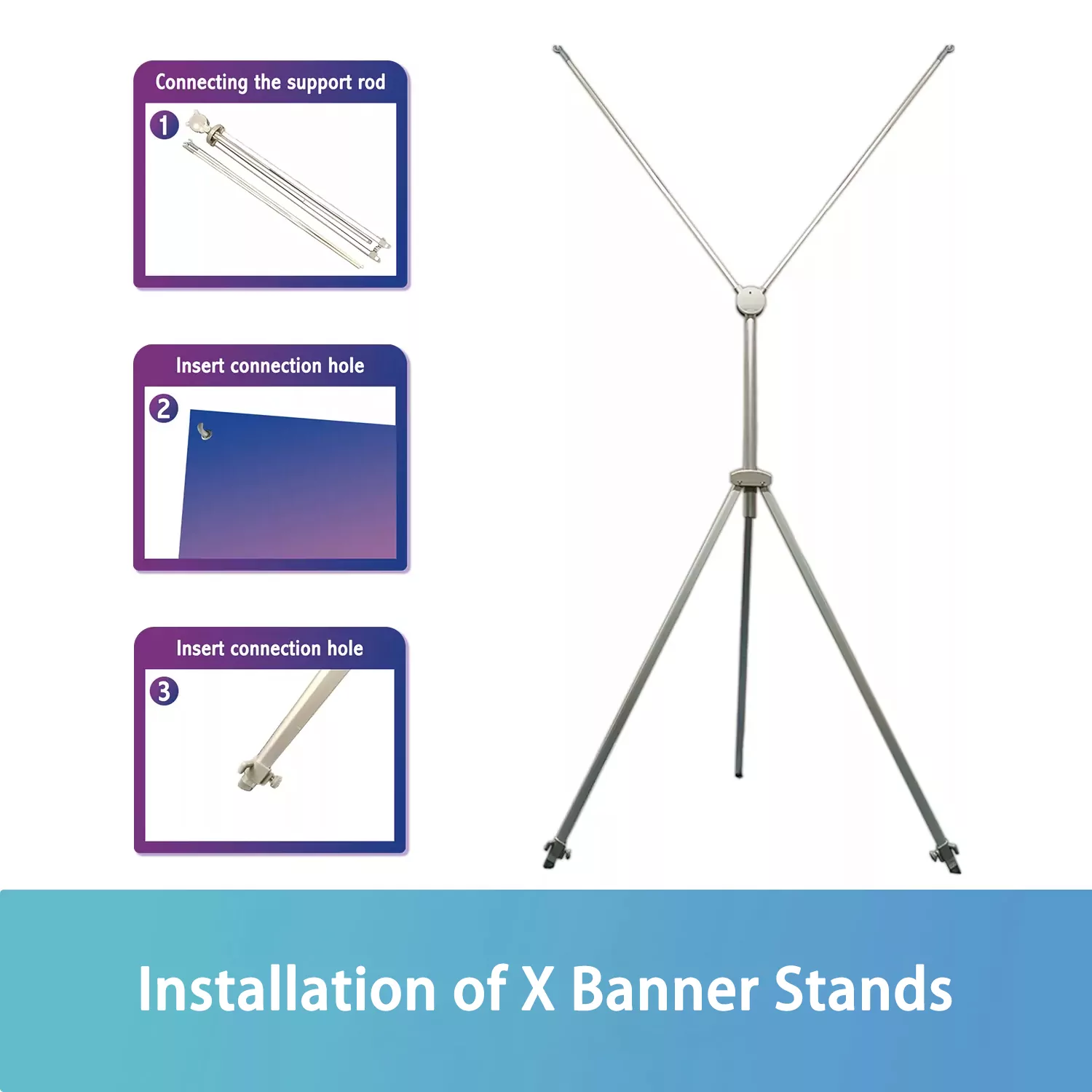 Installation of X Banners Stands