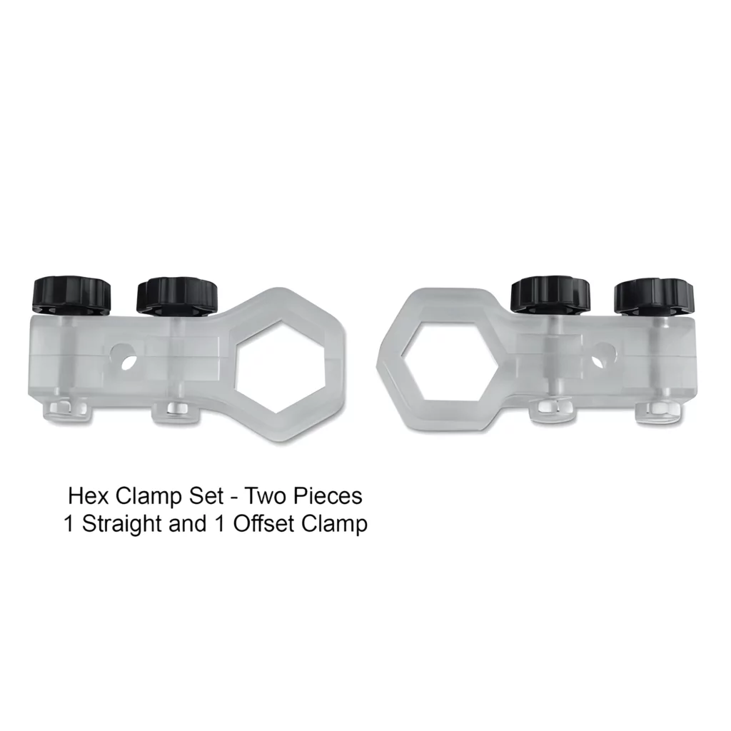 custom canopy tent with rail kit including clamps and aluminum bar for half wall support