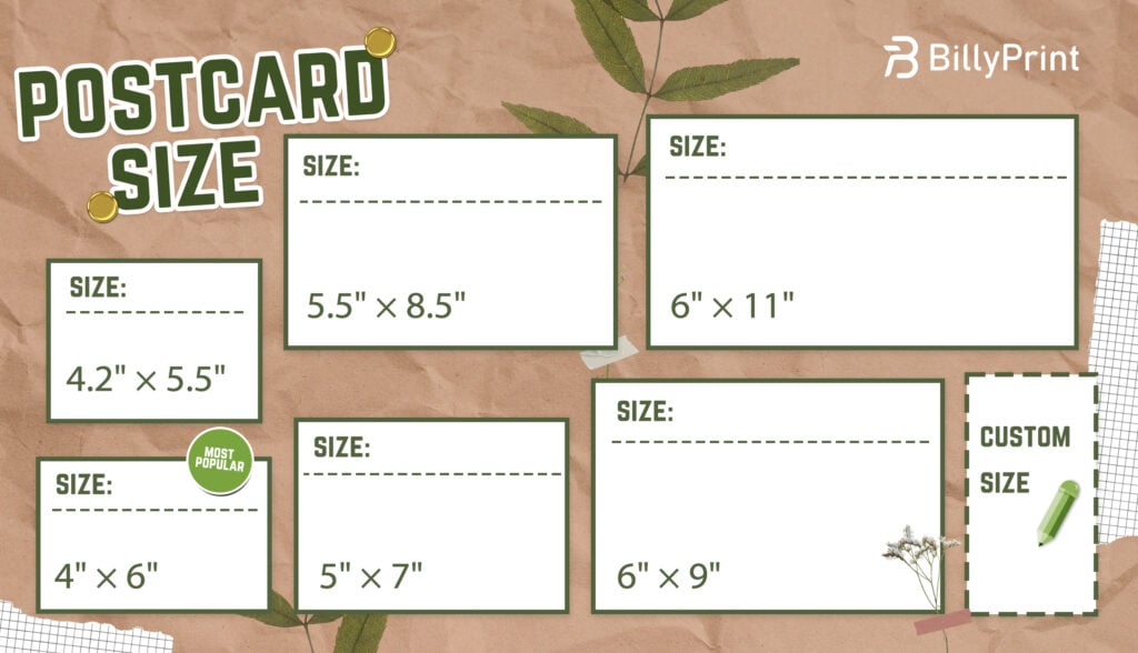 The Art and Science of Postcard Dimensions: A Creative Guide - BillyPrint